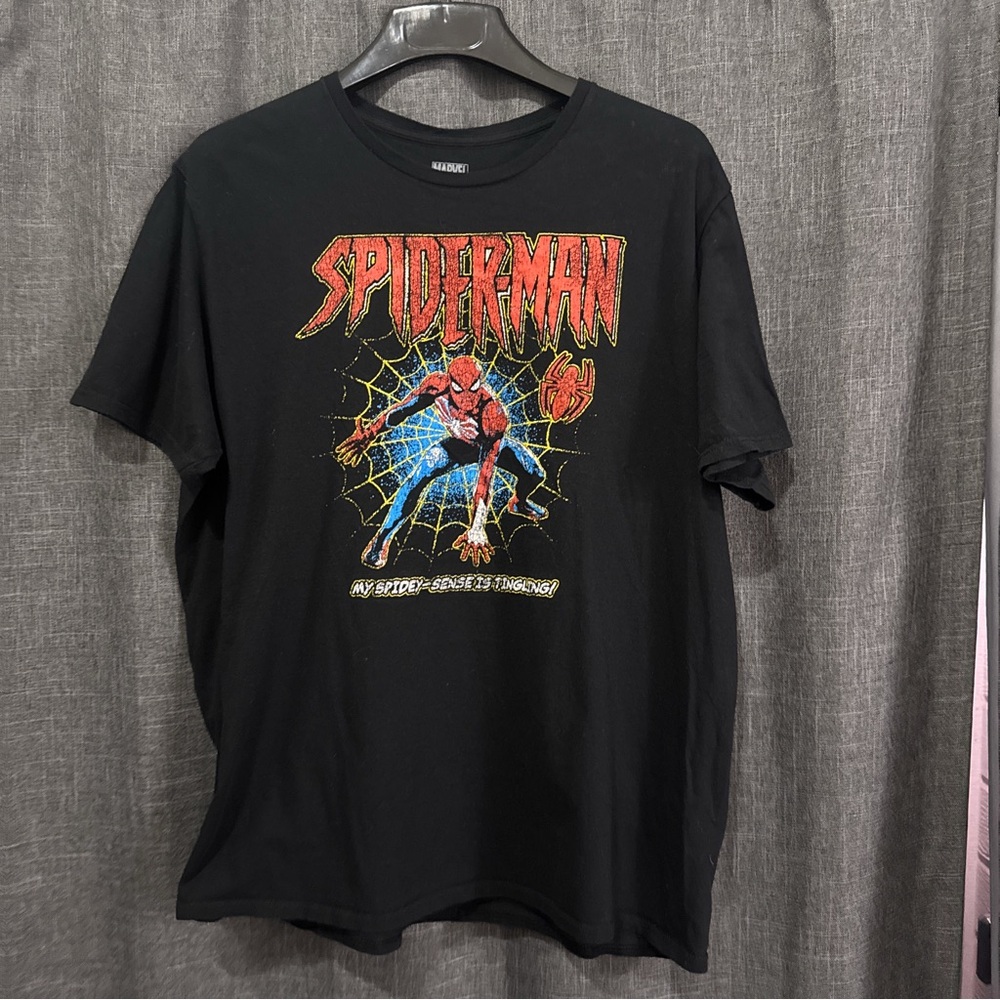 Marvel Black Spider-Man Graphic T-Shirt 2XL